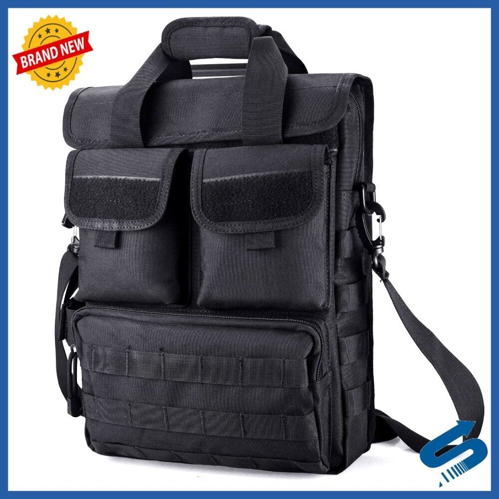 Tactical Messenger Bag MOLLE Sling Laptop Briefcase Utility Gear Pack